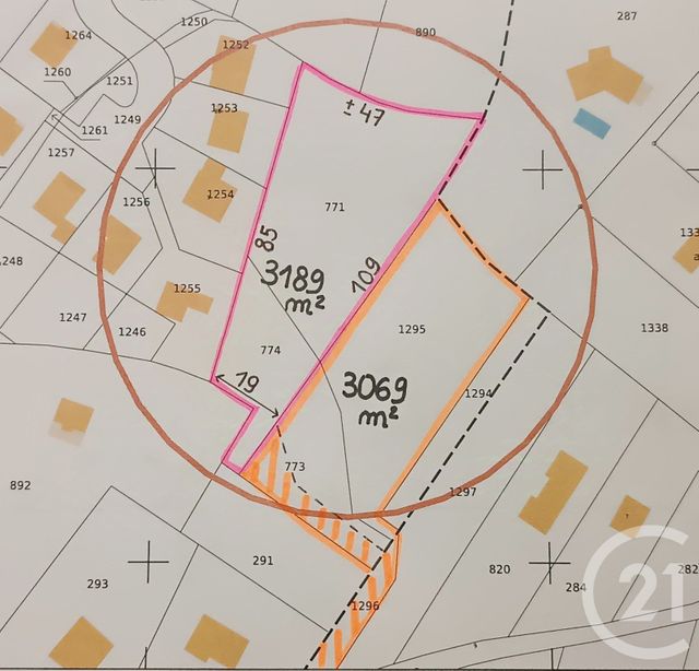 Afficher la photo en grand terrain à vendre - 3069.0 m2 - GRAYAN ET L HOPITAL - 33 - AQUITAINE - Century 21 Agence Biran
